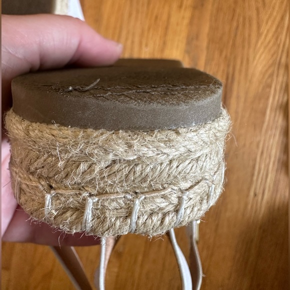 H&M white platform espadrilles sandals size 39 or US 8 - Picture 5 of 16